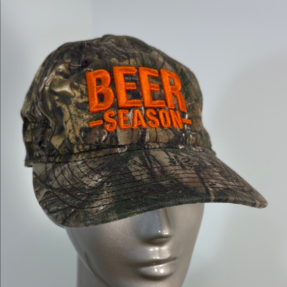 Grunt Style Camouflage Hat with Orange Embroidery